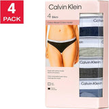 Calvin Klein Womens Bikini Cotton Modal Underwear Pack Of 4 ( Blue, Dark Grey, Navy, Grey)
