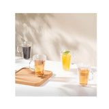 Bodum Canteen Double Wall Mugs, 4-piece Set (13.5 oz, double wall glass, clear)
