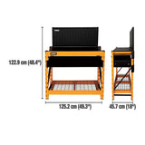 Dewalt Work Station with 2 Shelf Industrial Storage Rack