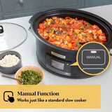 Crockpot CSC093 TimeSelect Digital Slow Cooker Black 5.6L - Clearance