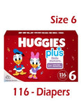 Huggies Little Movers Plus Diapers, Size 6 (116-Count)