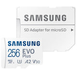 Samsung 256GB Evo Plus MicroSDXC Memory Card, 4K UHD Recording---CLEARANCE