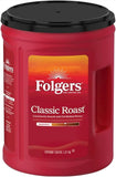 Folgers Classic Roast Ground Coffee, Rich Pure Taste (1.21Kg)