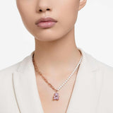 Swarovski Teddy pendant, Bear, Pink, Rose gold-tone plated- 5669166
