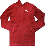 Puma Boys Tops, Short Sleeve T-Shirt With Hooded Top (Small,Black & Red)