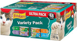 Purina Friskies Tuna Flavour Cat Food - 4 Flavors, 100% Balanced Nutrition - 48 Servings