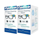 Optico Professional Pre-Moistened Cleaning Cloths - Premium Quality Cleaner for Eye Glasses, Screens, and Cameras Lenses - No Spray Bottle Needed | 180 Cloth Lens Wipes