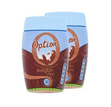 Options Belgian Choc with 40 calories per cup, 395g