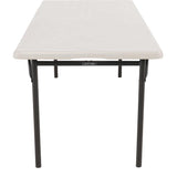 Lifetime Commercial Grade Lightweight Fold In Half Table, comfortably up to 8 seat - 183Cm, 6 ft.