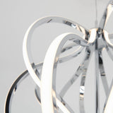 Artika Meridian 30W LED Modern Pendant Light Fixture, Chrome - Ideal For Dining Room, Kitchen Island Light, 2100 Lumens, 3000 Kelvin, No Bulb Required
