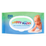 Nappy Sacks Original 4 Resealable Packs of 200