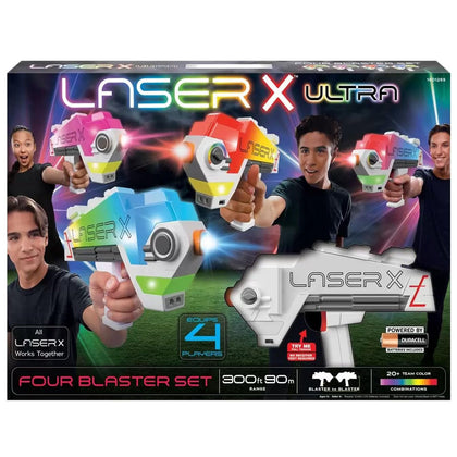 Laser X Ultra 4 Blaster Laser Toy Game Set-(6+ Years) - Shopperskartuae