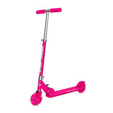 Street Runner Folding Kick Scooter with 120mm LED Wheels, Lightweight, Adjustable handlebar