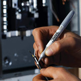 Sharpie Fine Permanent Marker - Marks on most surfaces (24 Black Markers + 1 Metallic Marker)