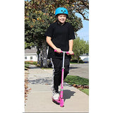 Street Runner Folding Kick Scooter with 120mm LED Wheels, Lightweight, Adjustable handlebar