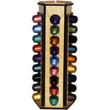 Hand Made Nespresso Coffee Capsules Holder, Wooden Handmade storage, up to 45 pods. - shopperskartuae