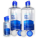 Renu Bausch+Lomb Fresh Multi-Purpose Eye Contact Lens Solution (2 x 480ml) and (1 x 60ml )Travel Size