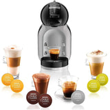 NESCAFE Dolce Gusto by De'Longhi Mini Me EDG155.BG Pod Coffee Machine and Other Automaic Drinks-Black & Artic Grey, 1461 W, Arctic - shopperskartuae