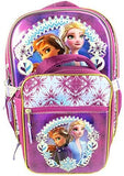 Disney Frozen II 16 Inch Full Size Backpack w/Detachable Lunch Bag, Pink