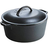 Lodge 5 Quart/4.7 L Cast Iron Dutch Oven, L8DOL3CN