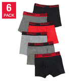 Buffalo Men Boy's Boxer Cotton Briefs, Underwear Comfort ,Stretchy Waistband, Breathable 6-pack Assorted Multipack
