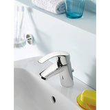 Grohe Single-Lever Basin Tap (Chrome, 33265002) With Pop-up Waste, Plug, One Handle Basin Mixer Tap, Bathroom, Regular Spout, Water-saving, Easy To Clean, Easy Installation. - shopperskartuae