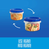 Ziploc Smart Snap Leakproof Food Storage Containers Variety Pack- 58 Pcs