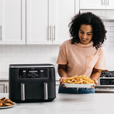 Ninja Foodi Max Dual Zone Air Fryer [AF400UK] 2 Drawers, 6 Cooking Functions, 9.5L, Black
