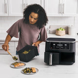 Ninja Foodi Max Dual Zone Air Fryer [AF400UK] 2 Drawers, 6 Cooking Functions, 9.5L, Black