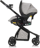 evenflo Omni Plus Modular Stroller Travel System With LiteMax Rear-Facing Infant Car Seat, Heather Grey, 53312353C