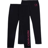 Calvin Klein girls leggings black, 2-pack