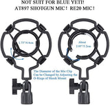 HAUEA Upgrade Adjustable Microphone Stand ,Desk Mic Scissor Arm Stand ,Table Mounting Clamp, Screw Adapter ,Snowball and Other Microphone