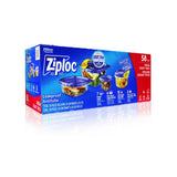Ziploc Smart Snap Leakproof Food Storage Containers Variety Pack- 58 Pcs